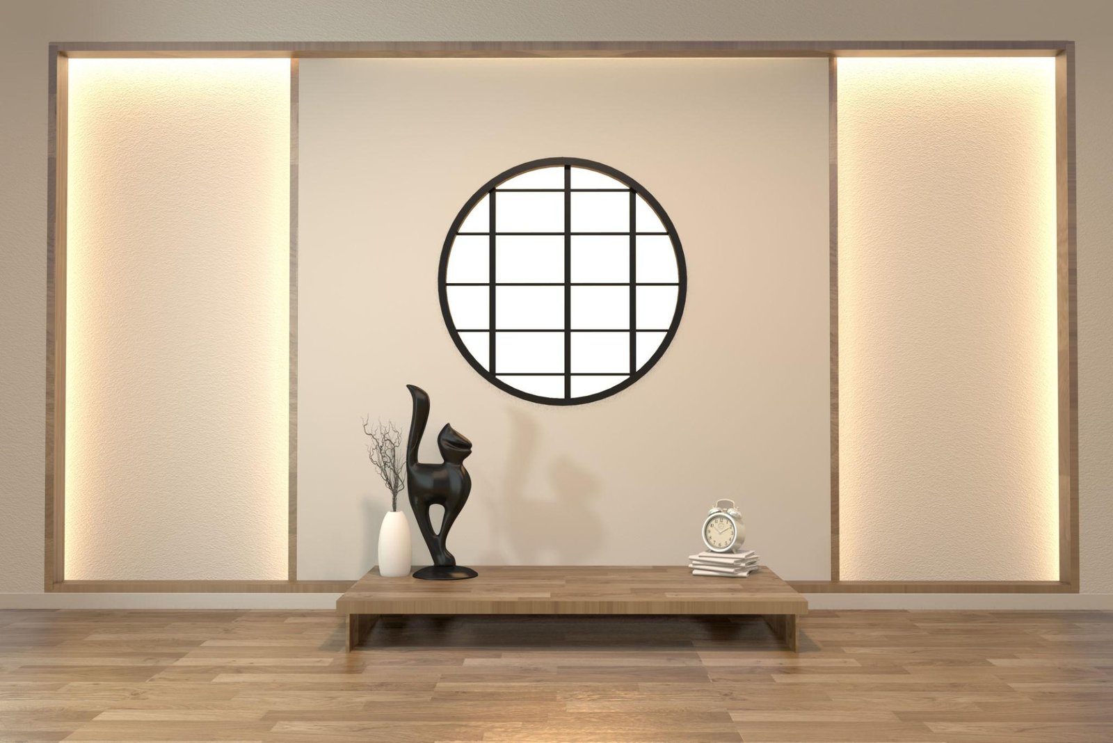 Minimalist meditation space
